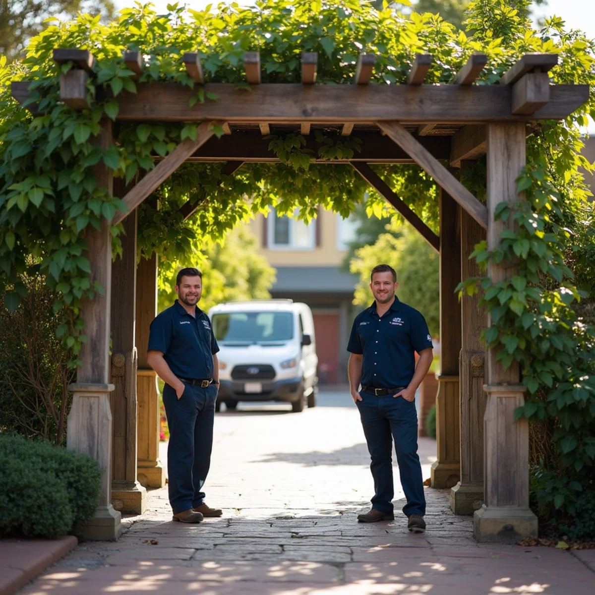The historic pergola at Todos Santos Plaza in downtown Concord