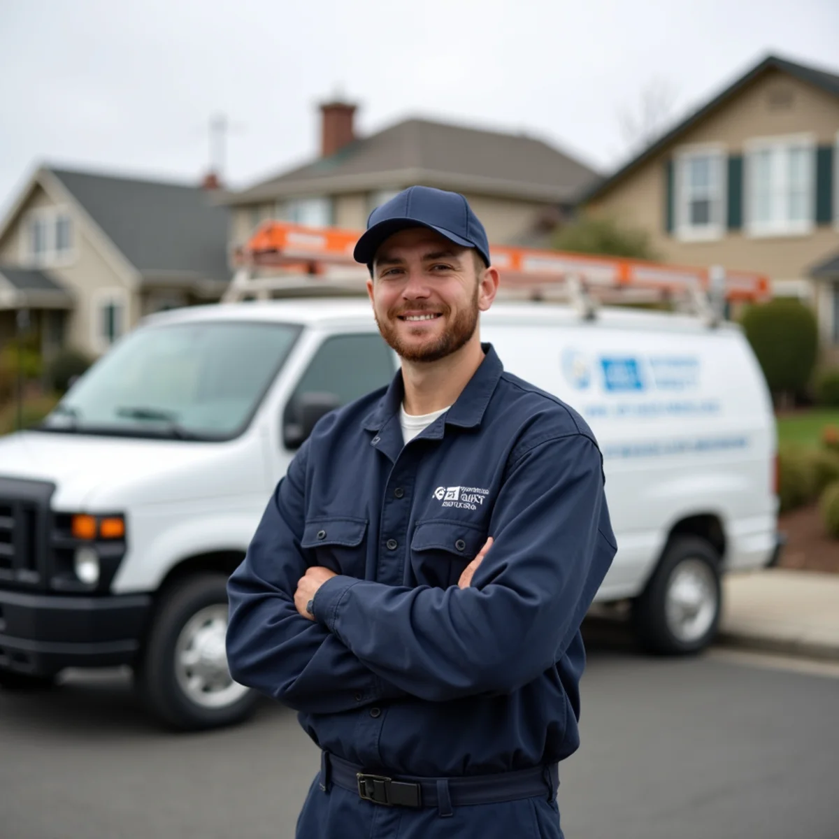 Water damage restoration technician in historic Benicia, CA on the Carquinez Strait