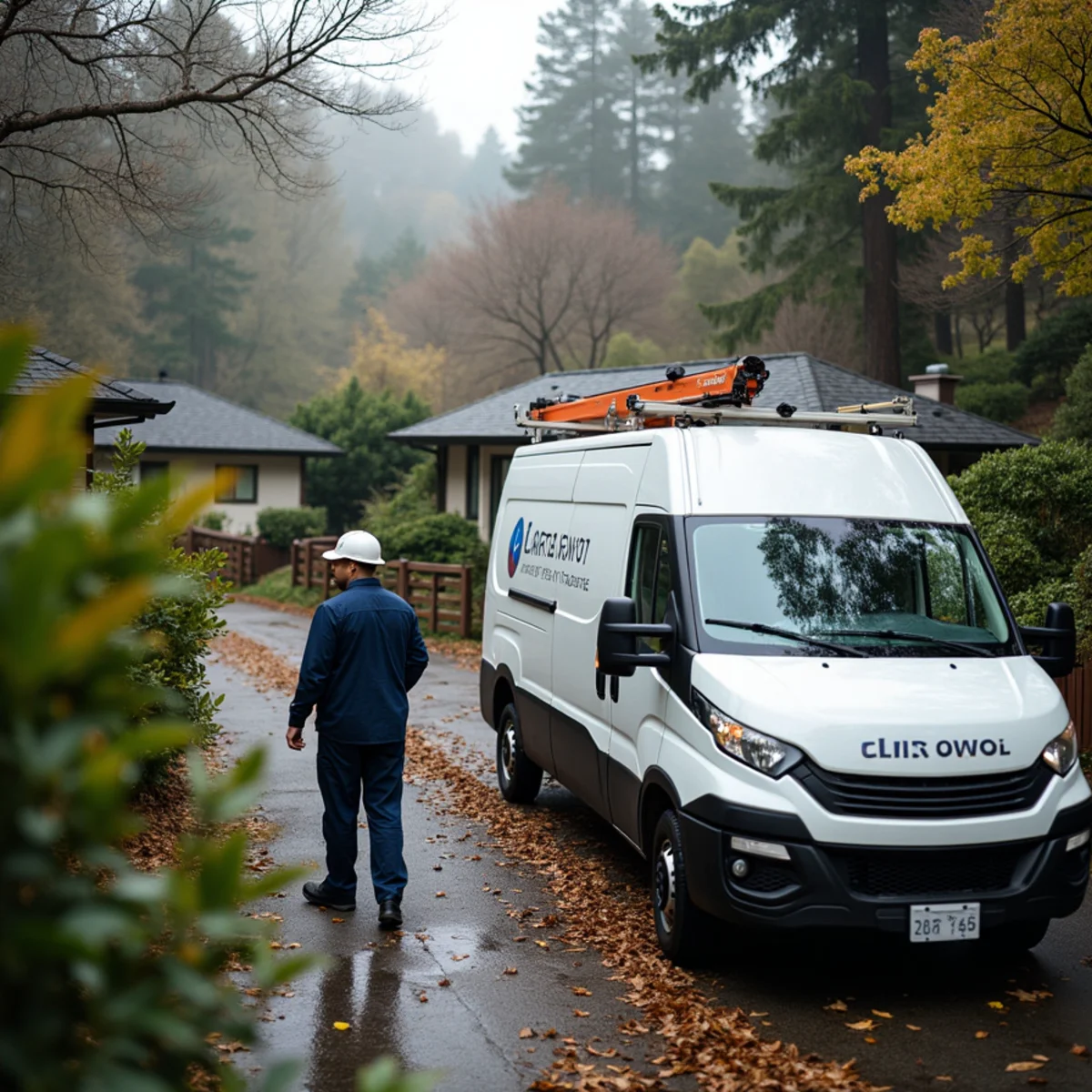 Water damage restoration crew serving a wooded hillside home in Moraga, CA near Saint Mary's College