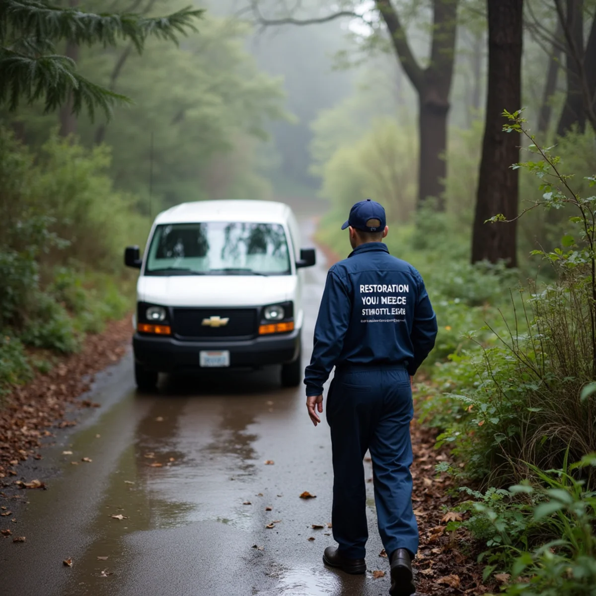 Water damage restoration response in the wooded hills of Orinda, CA
